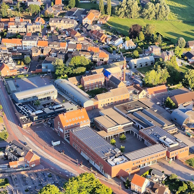 Sint-Clara college vanuit de lucht